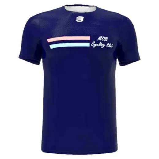 Unisex 160g Birdseye Crew Neck Sublimated T-Shirt Blue Stripe